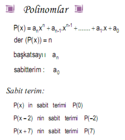 Polinom Formülü